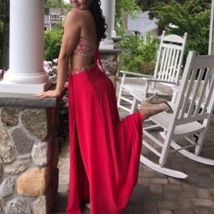 Gorgeous peachy colored 2 piece dress. Size 2